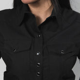 Blusa Doble Erre Lisa Negro 003